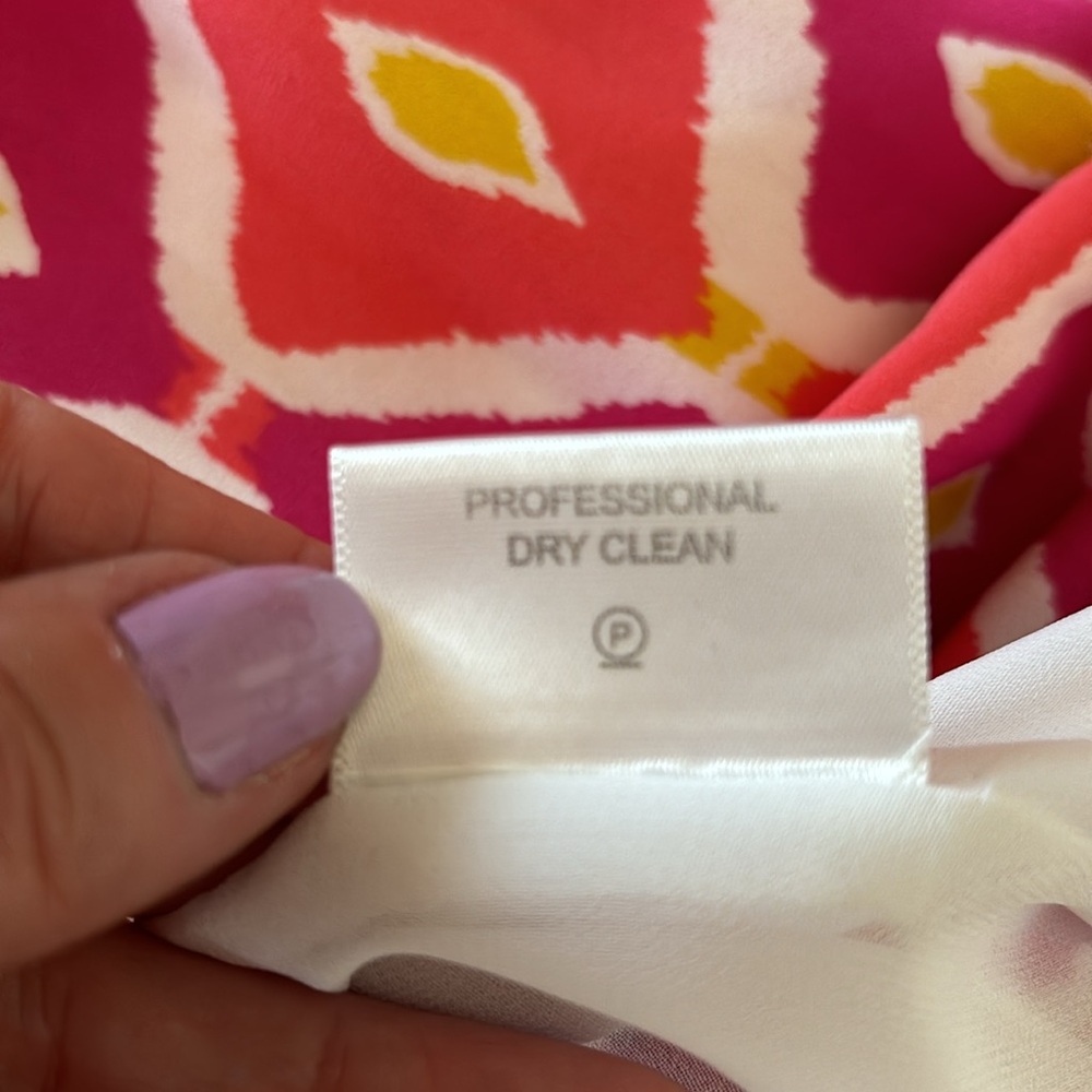Tory Burch ikat print silk with a braided neckline - Picture 13 of 14